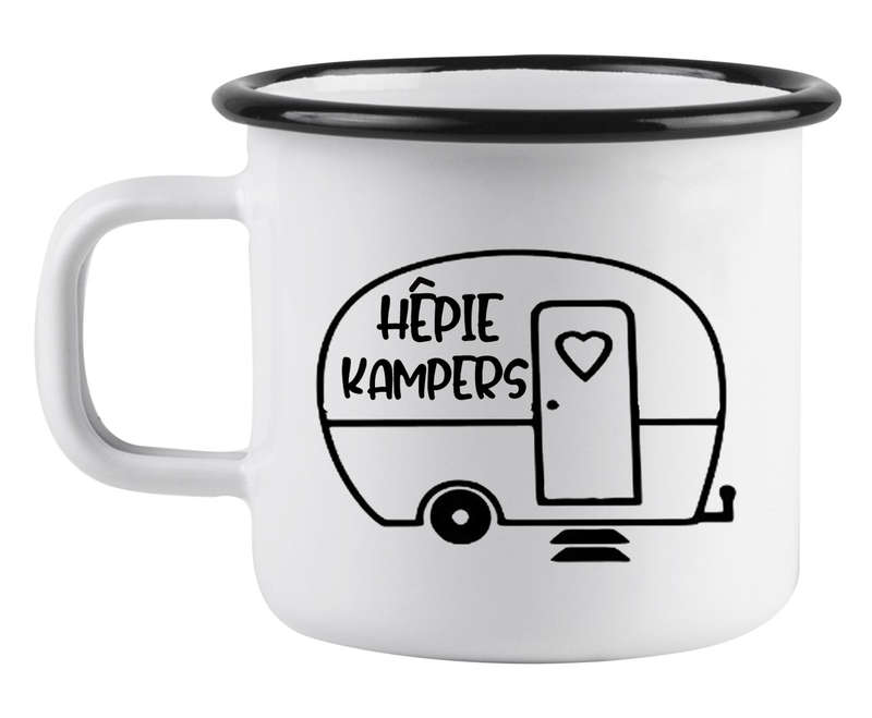 Hepie Kampers afrikaans enamel mug