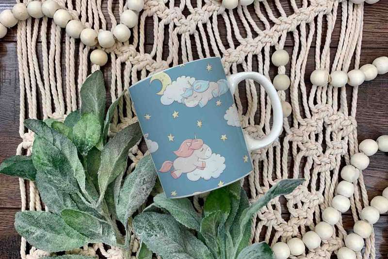 Unicorn pattern 3 coffee mug