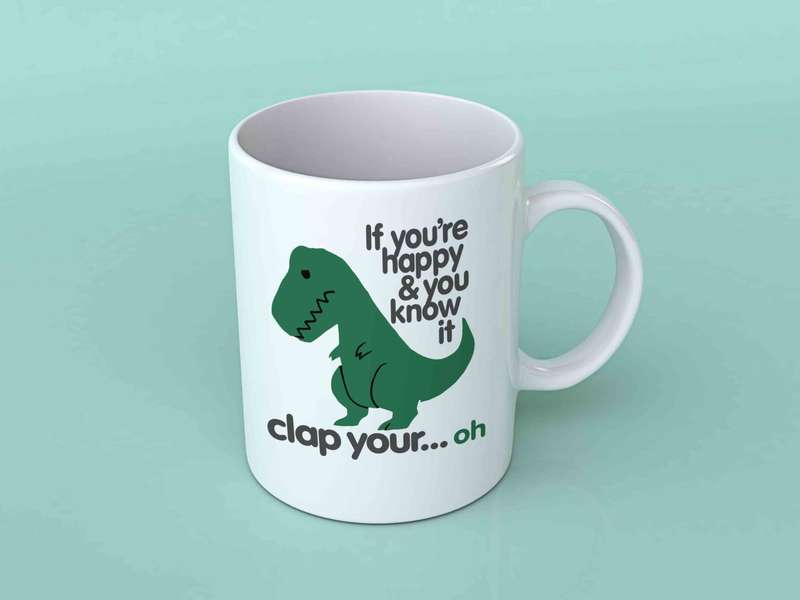 If you're happy and you know it coffee mug