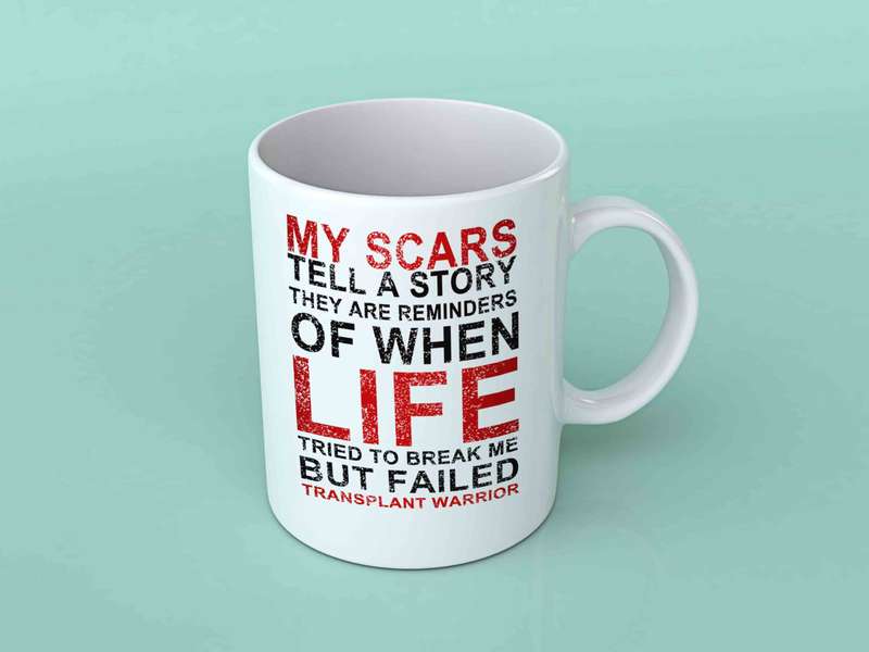 My scars tell a story coffee mug