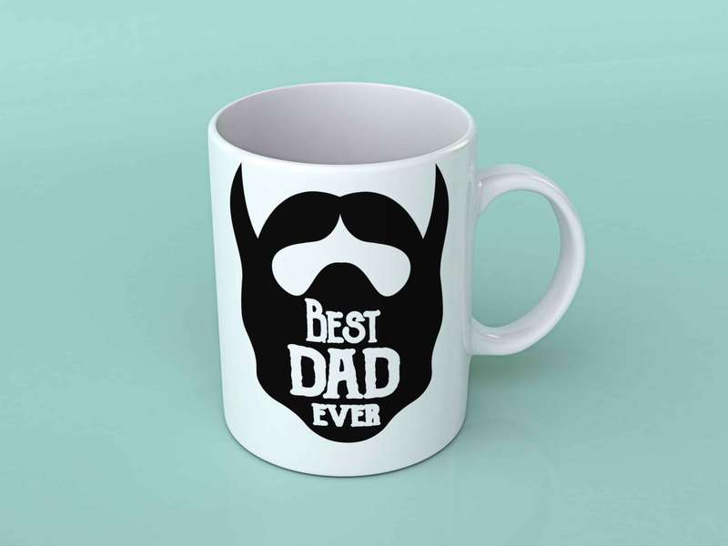 Best Dad ever beard coffee mug