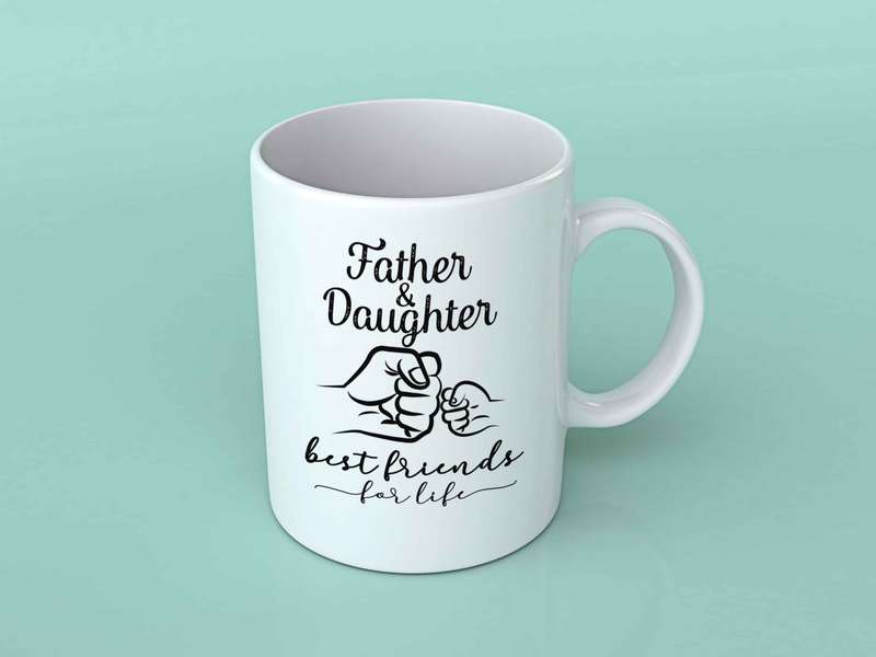 Father and Daughter Best friends coffee mug