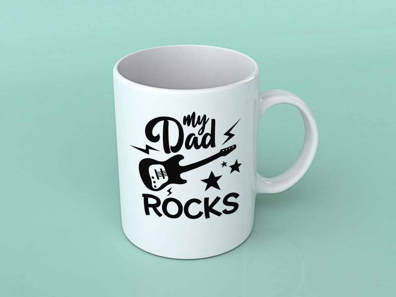 My Dad rocks coffee mug