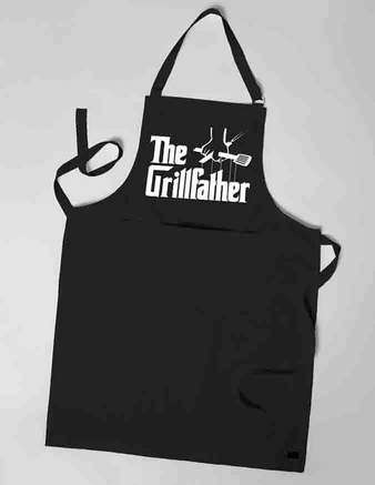 The Grill father Black apron