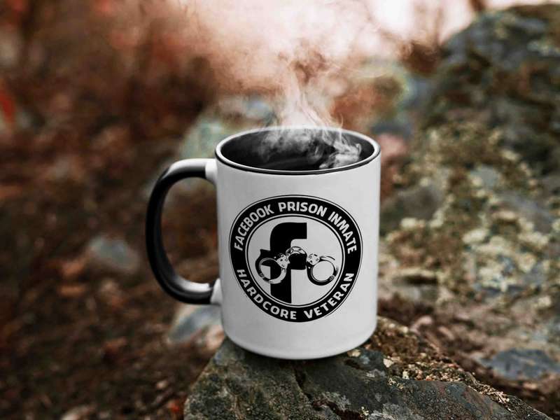Facebook prison inmate coffee mug