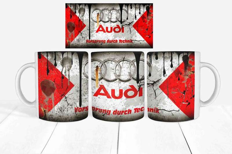 Messy oil Audi Coffee mug