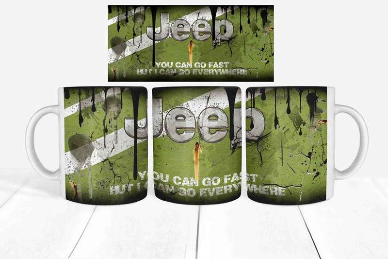 Messy oil Jeep Coffee mug