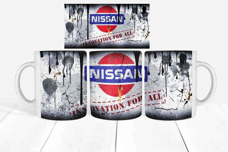 Messy oil Nissan Coffee mug