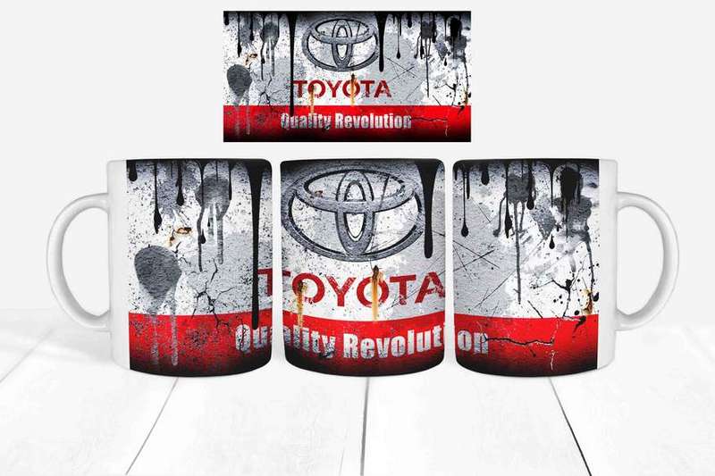 Messy oil Toyota Coffee mug