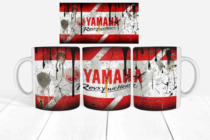Messy oil Yamaha Coffee mug
