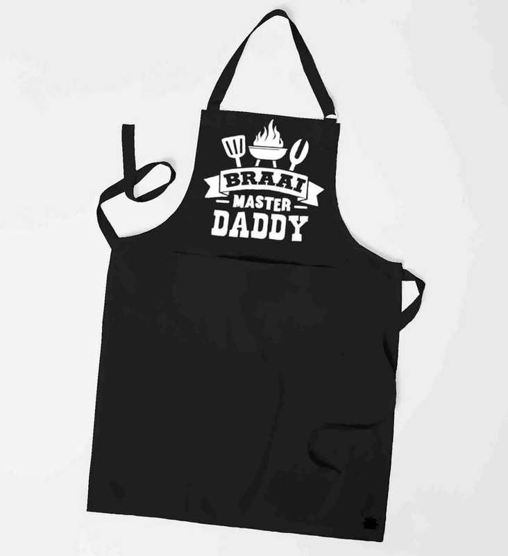 Braai master Dad custom Black Apron