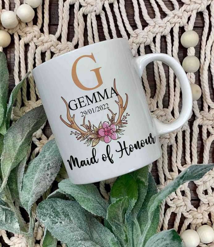 Maid of Honour coffee mug and antlers