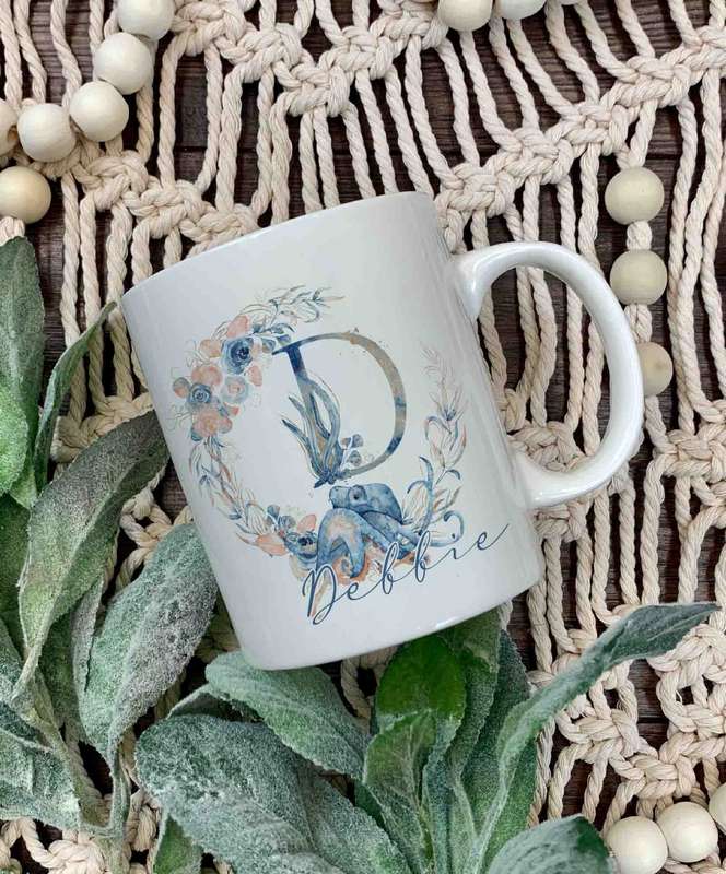 Octopus name and initial mug