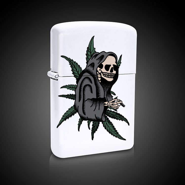Skeleton and weed lighter