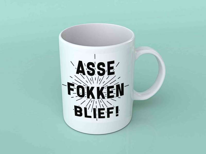 Assefokkenblief coffee mug