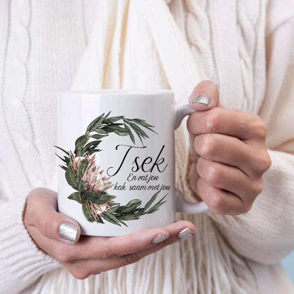 Tsek Afrikaans coffee mug