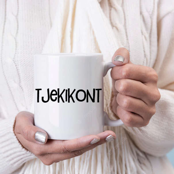 tjekikont coffee mug