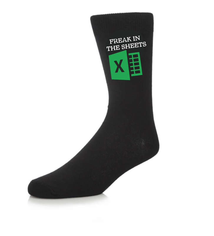 Freak in the sheets black socks