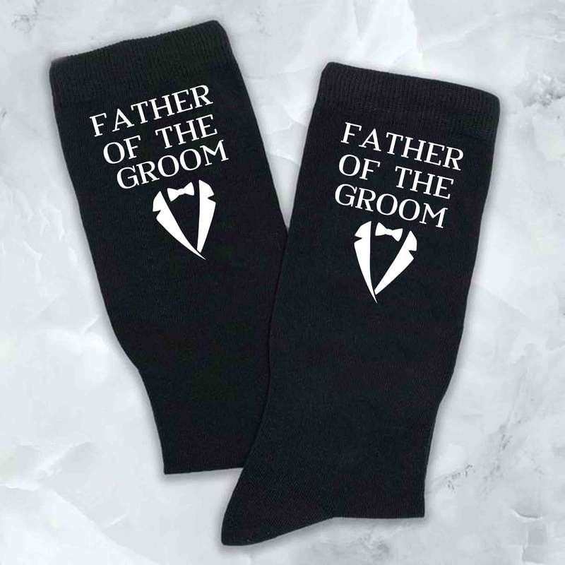 Custom printed wedding socks