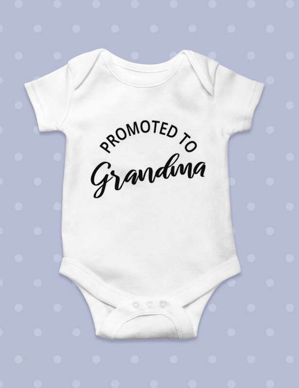 Promoted to Grandma Baby grow