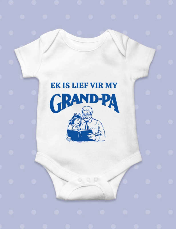 Ek is lief vir my Grandpa Baby grow 3-12