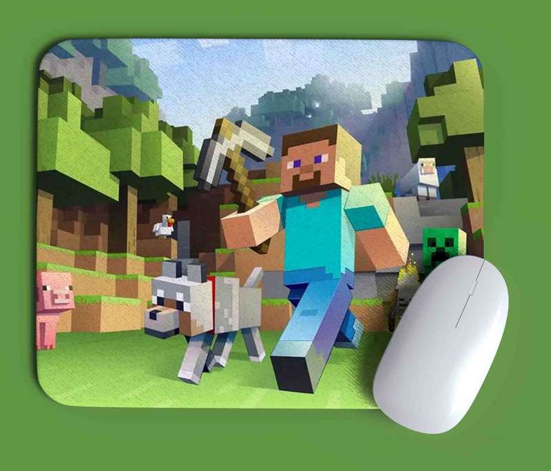 Running Steve Minecraft mouse pad