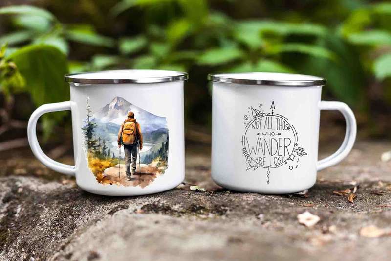 Hiking enamel mug 14