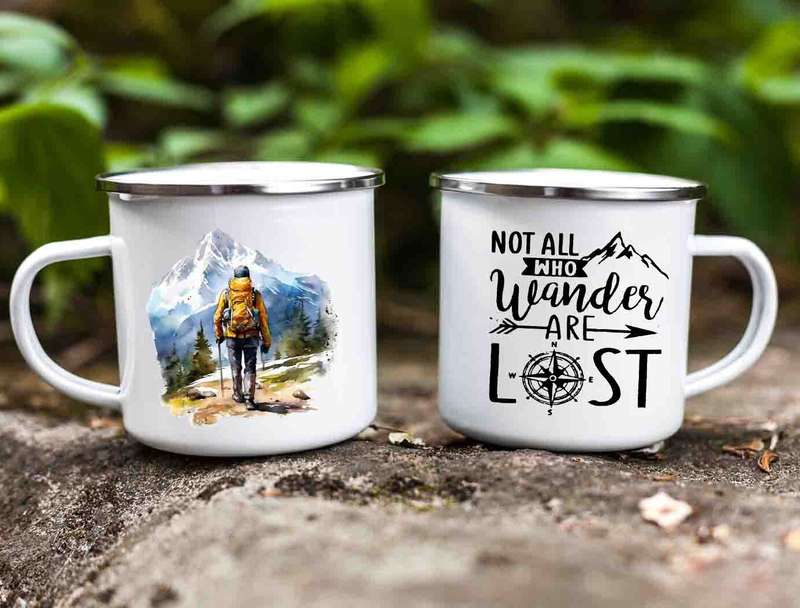 Hiking enamel Tin mug 9