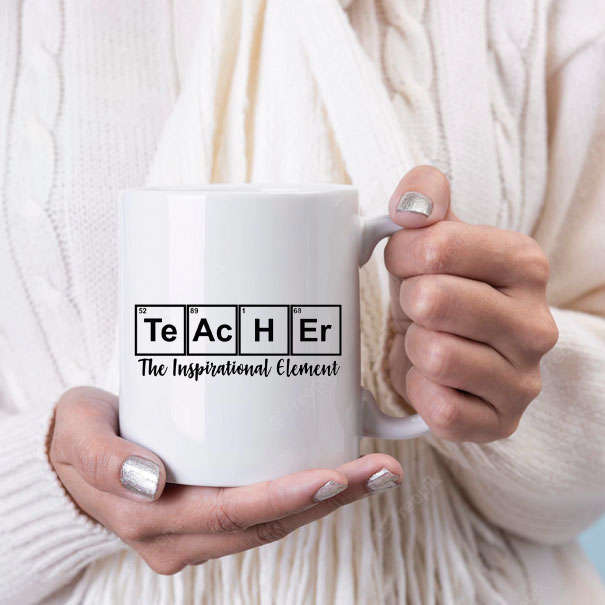 Teacher the inspirational element coffee mug