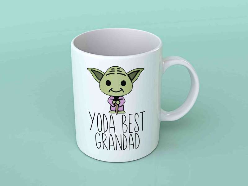 Yoda best Grandad coffee mug