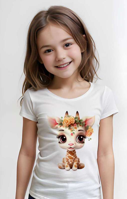 Baby Giraffe unisex T-shirt Girl