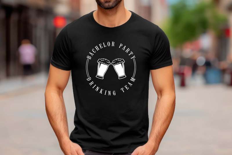 Bachelor party drinking team T-shirt