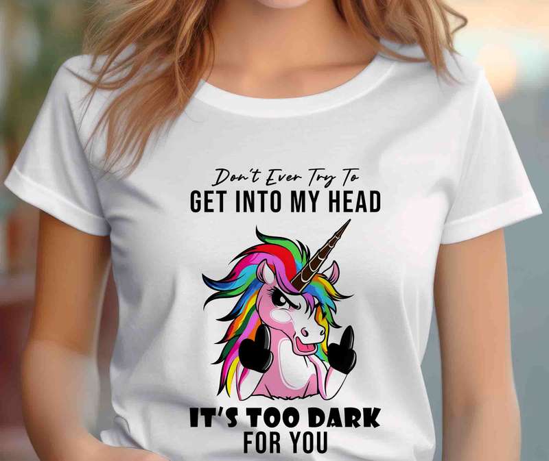Don't try get into my head Unicorn T-shirt