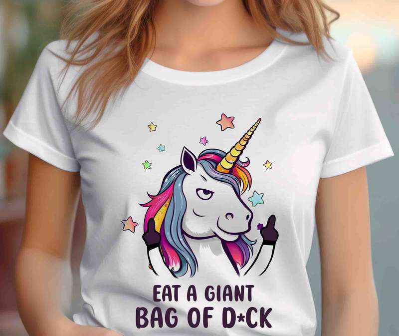 Eat a giant bag of Dick Unicorn T-shirt