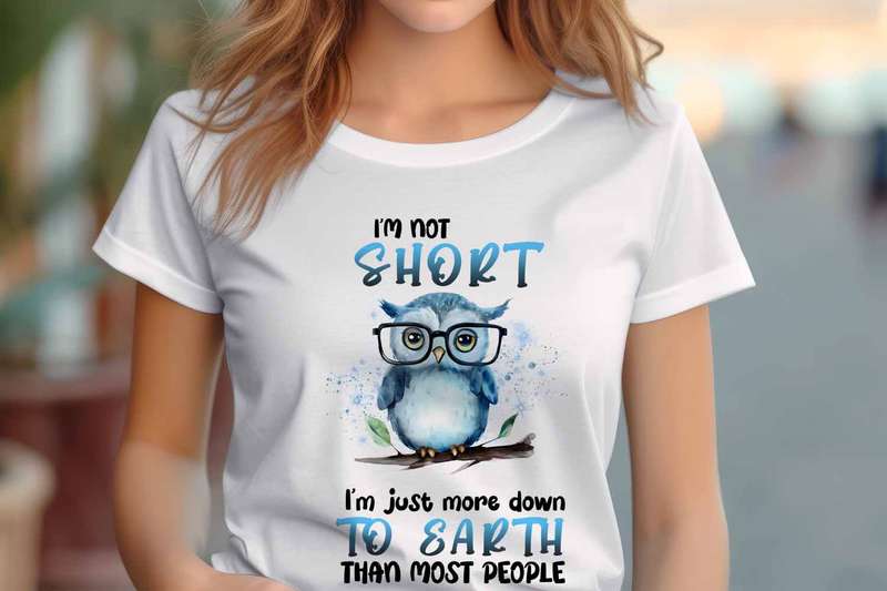 I'm not short Ladies T-shirt