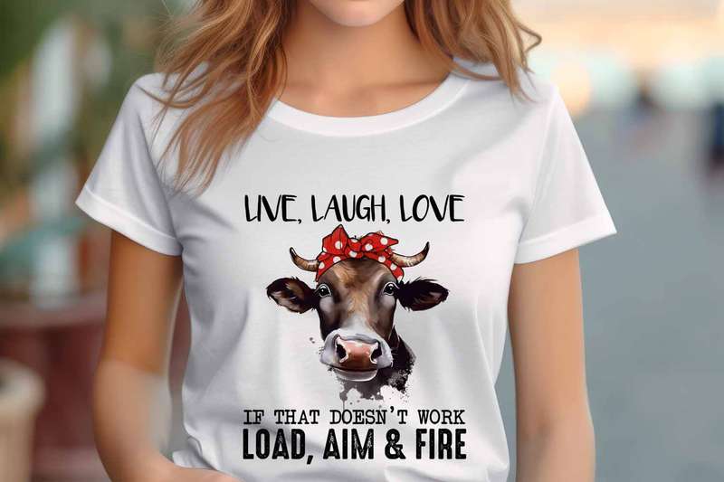 Live laugh love Ladies T-shirt