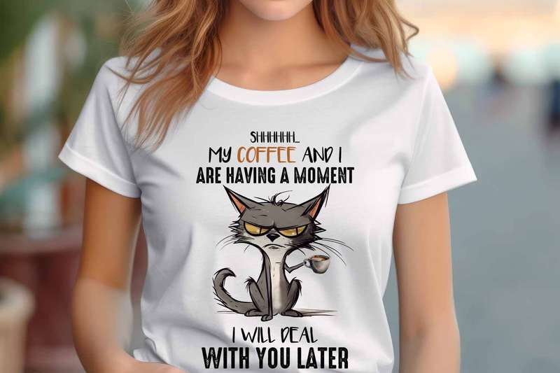 My coffee and I Ladies T-shirt