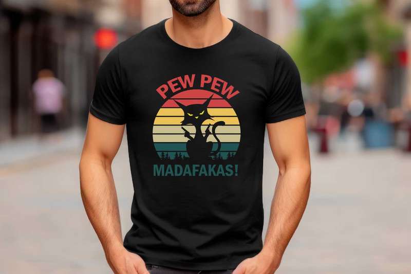 pew pew madafakas Cat 1 unisex T-shirt