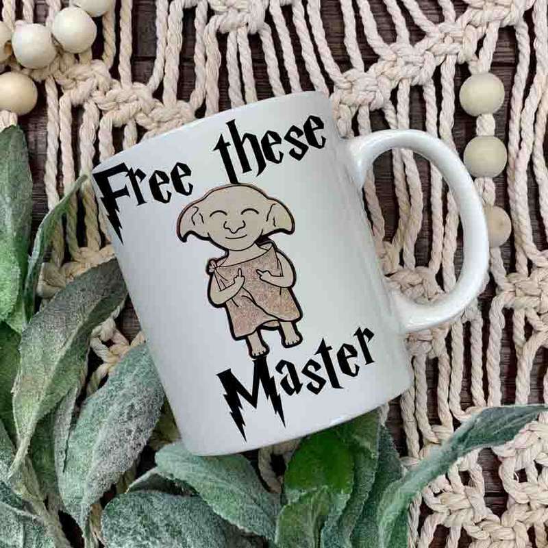 Harry Potter Dobby free these Master coffee mug
