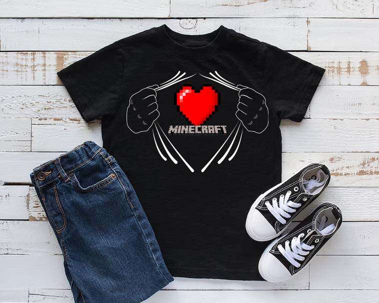 Minecraft heart Shirt