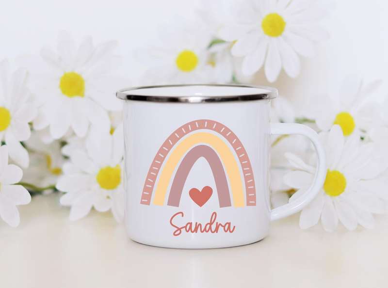 Boho personalised rainbow mug 2