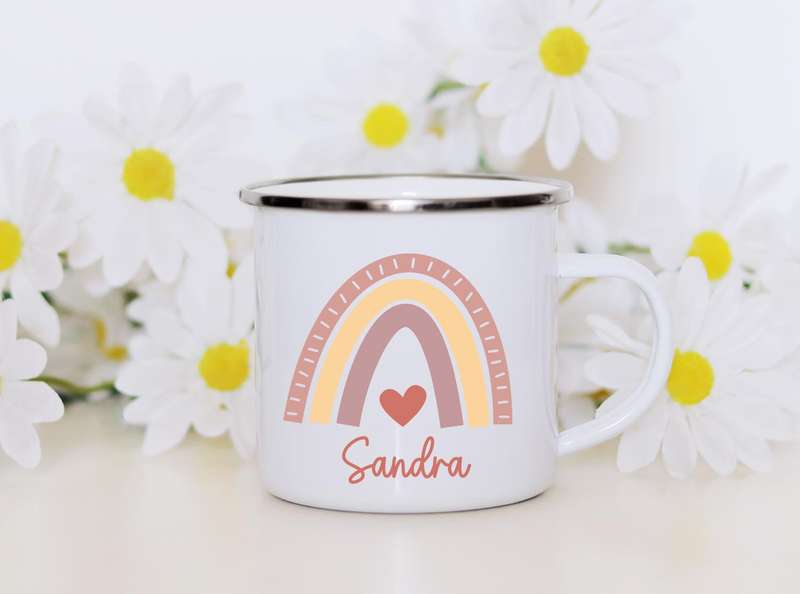Boho personalised rainbow mug 5
