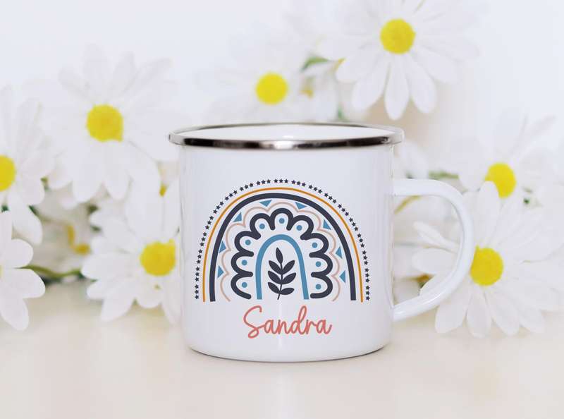 Boho personalised rainbow mug 8