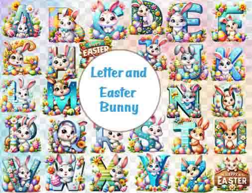 Initial easter mug