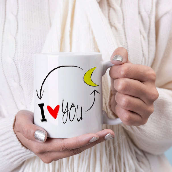 I love you to the moon and back mug