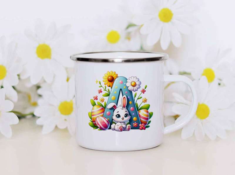 Initial easter mug