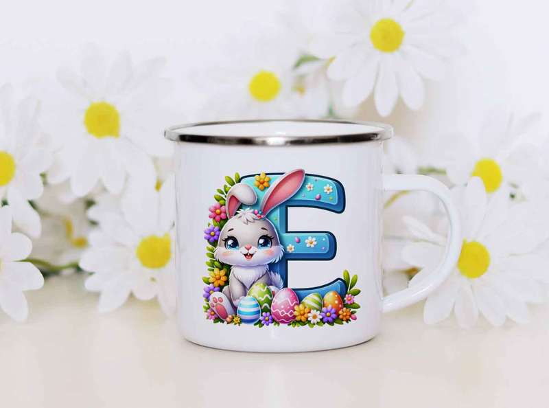 Initial easter mug