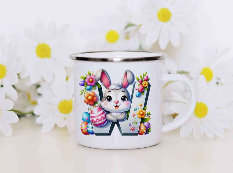 Initial easter mug