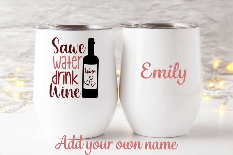 Save water drink wine tumbler