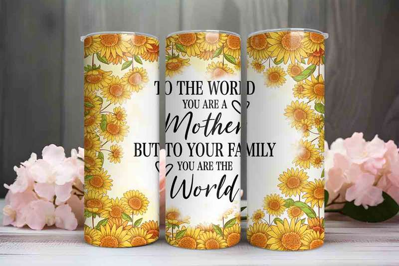 To the world Mom Skinny tumbler